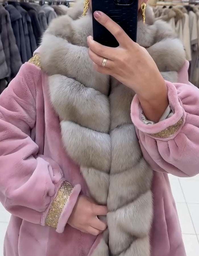 Pink Fur Soft Coat