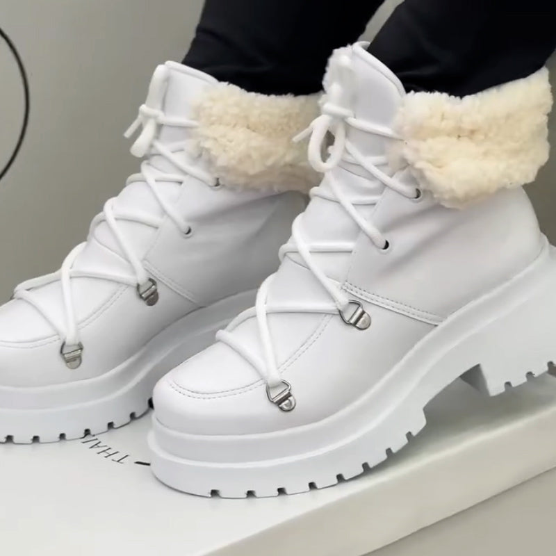 Solid Color Short Boots