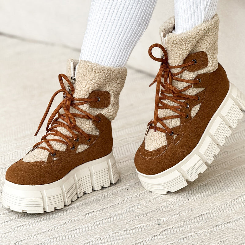 Warm Fur Platform Boots