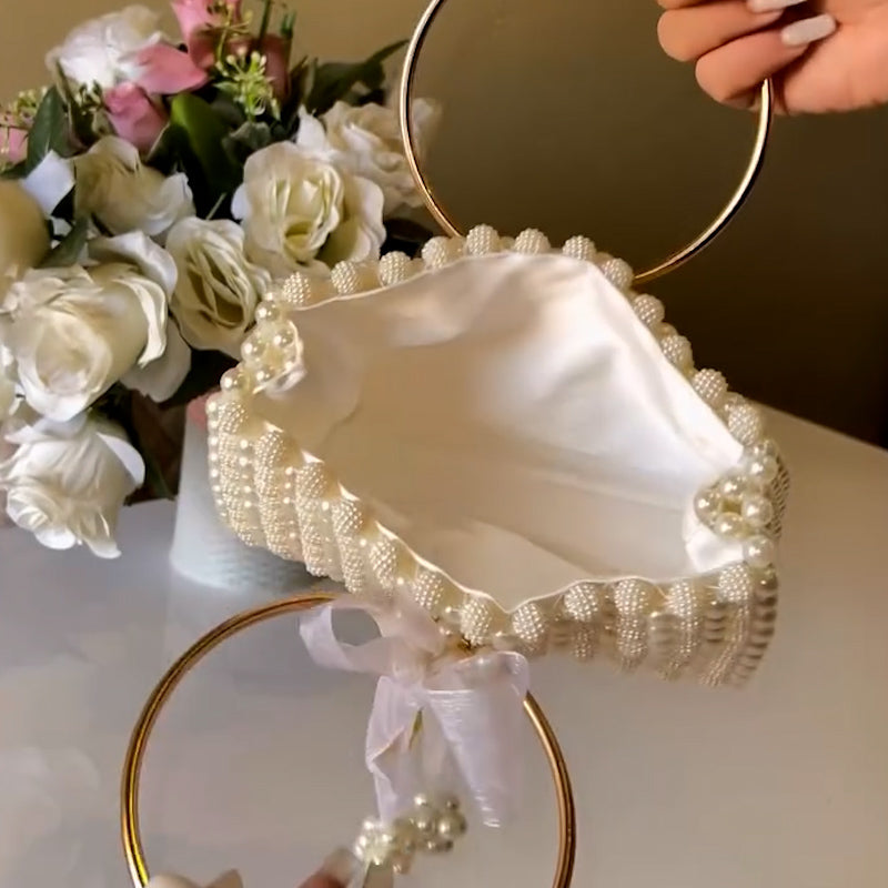Pearl Gold Ring Bag