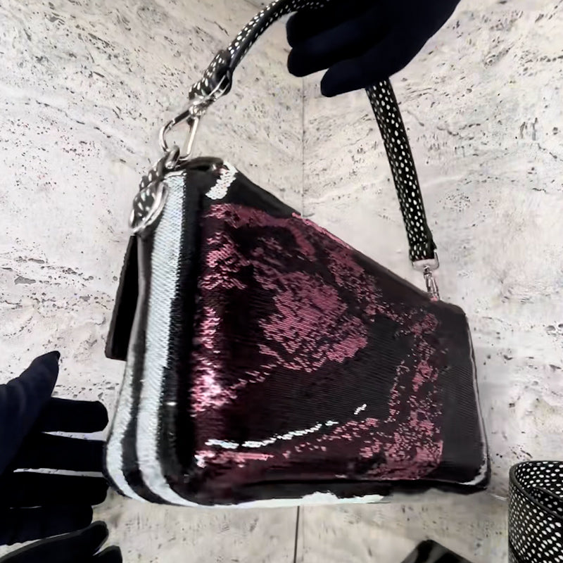 Purple Sequins Bag