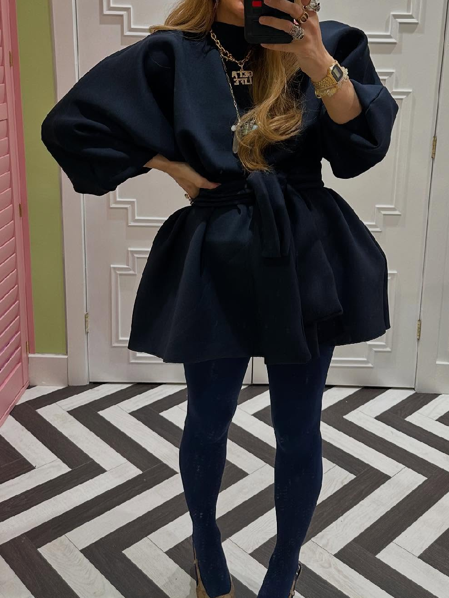 Adorable Puff Sleeve Stylish Dress