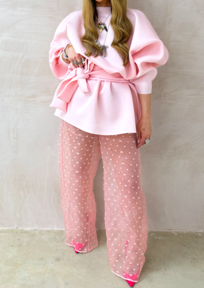 Adorable Puff Sleeve Stylish Dress