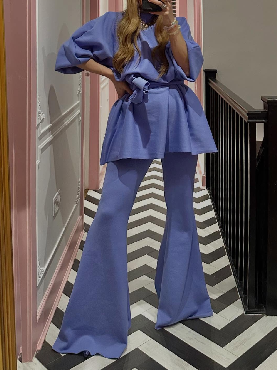 Adorable Puff Sleeve Stylish Dress