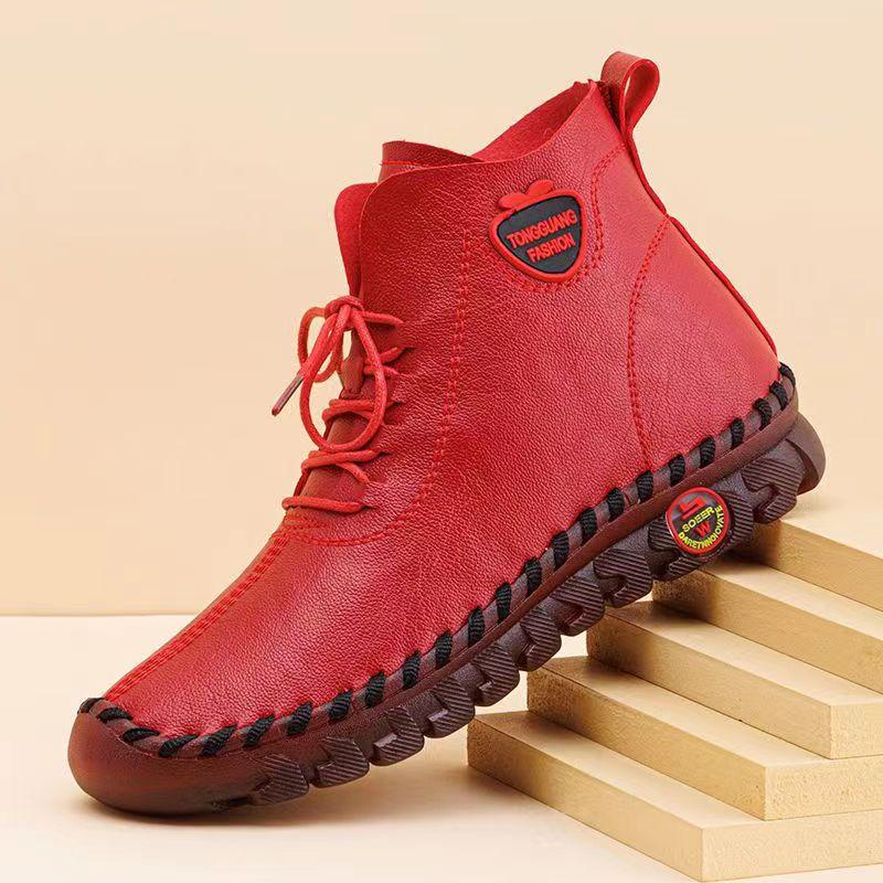 New Platform Leather Non-Slip Sneakers