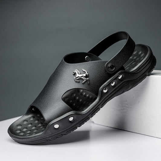Black Beach Non-Slip Slippers