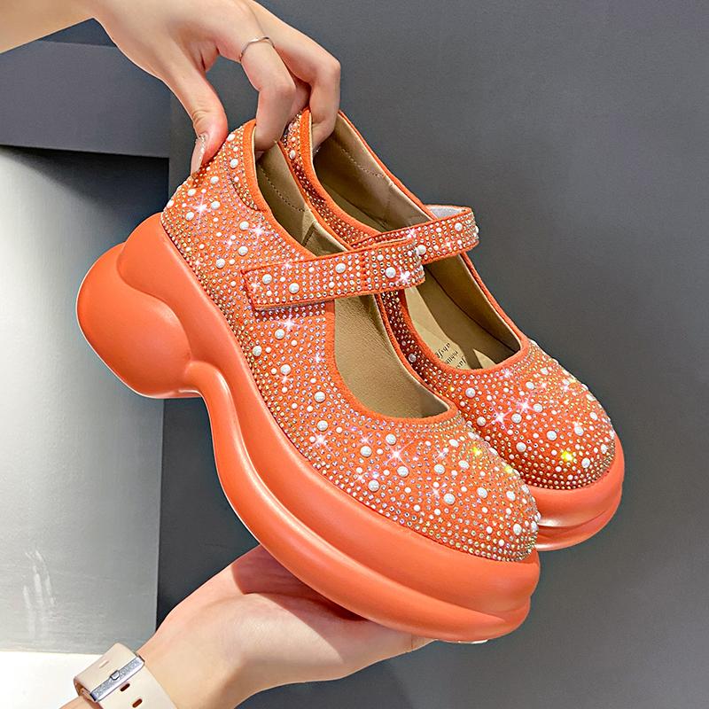 Crystal High Quality Retro Loafers