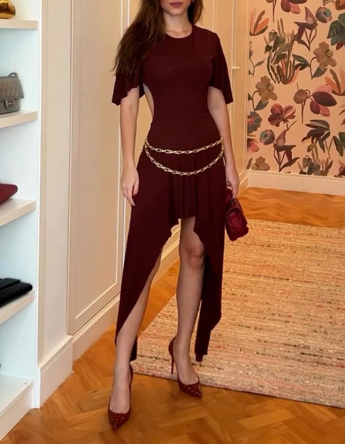 Burgundy Chic Dress