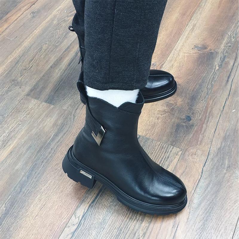 Black Padded Casual Boots