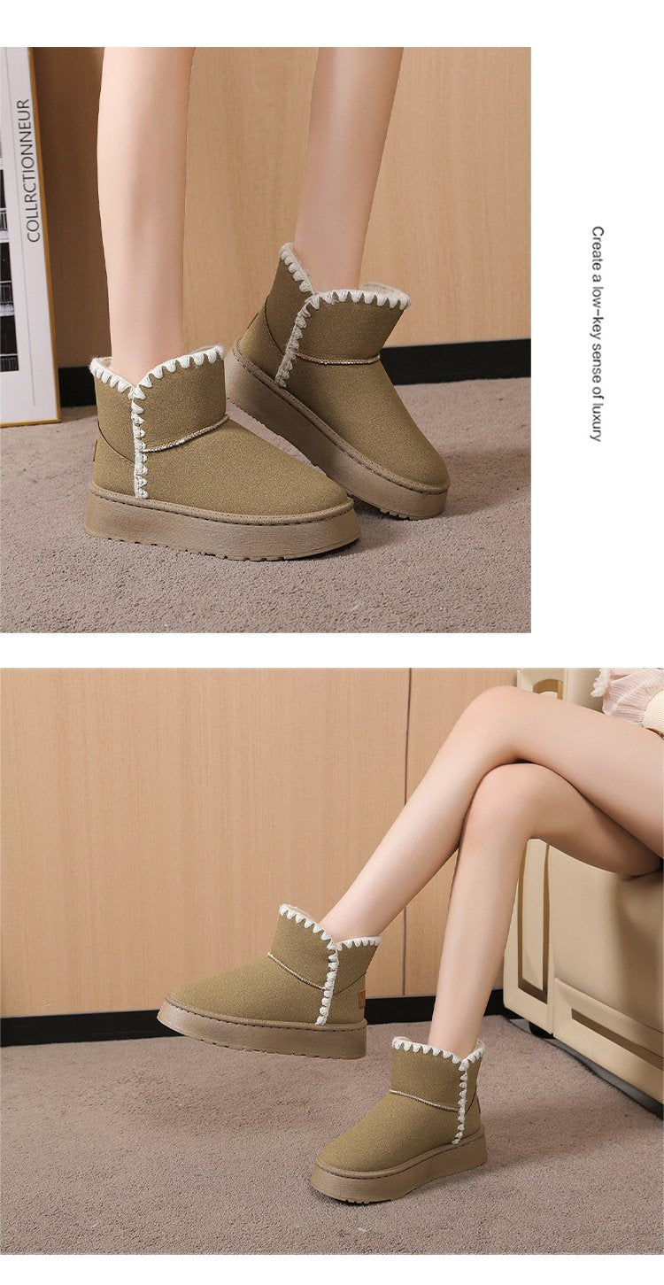 Casual Suede Non-Slip Snow Boots