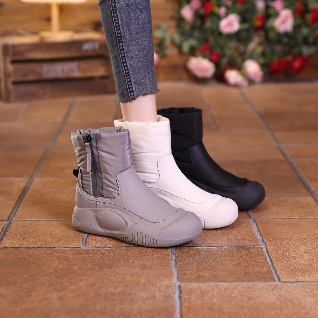Walking Soft Warm Zipper Boots
