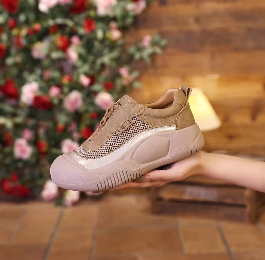 Soft Walking Zipper Shoes