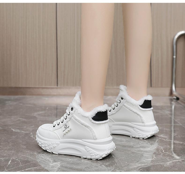 Warm Heightening Lace Up Sport Shoes