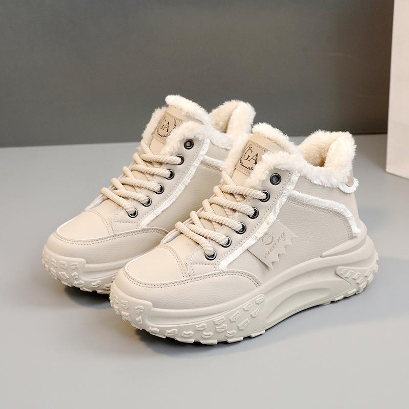 Warm Heightening Lace Up Sport Shoes