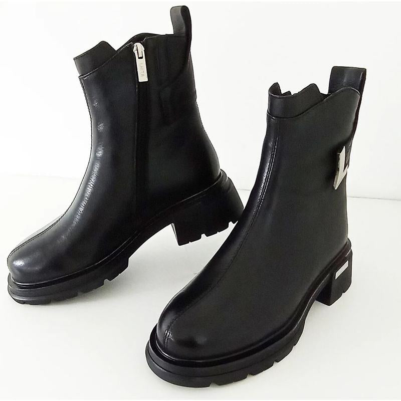 Black Padded Casual Boots