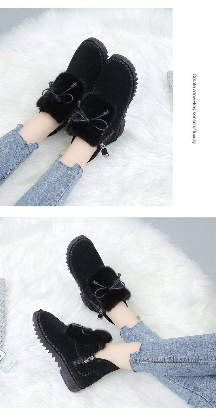 Bow Soft-Sole Snow Boots
