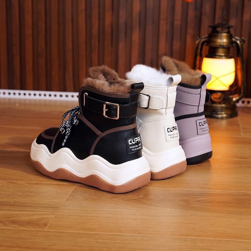 Velvet Heightening Thick-Sole Snow Boots