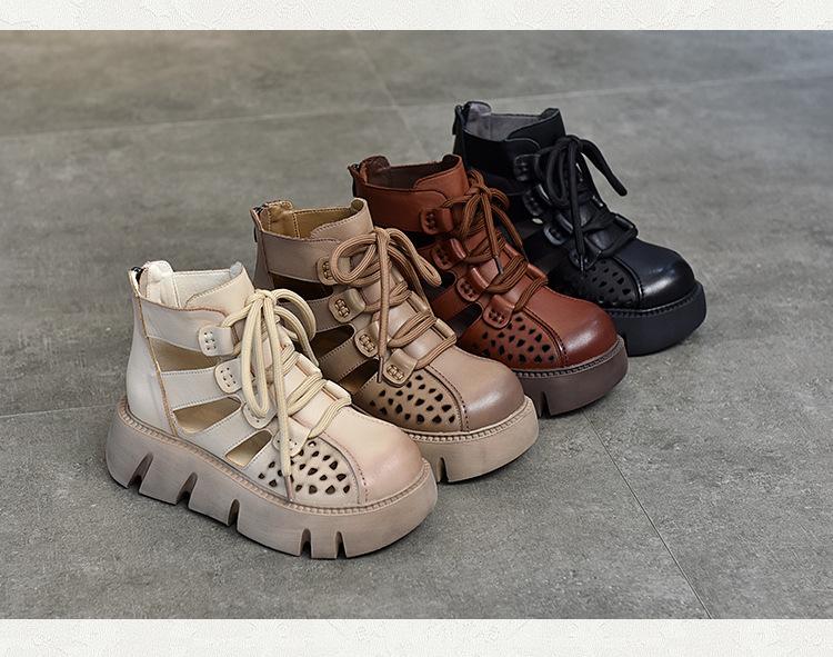 Handmade Retro Leather Breathable Shoes