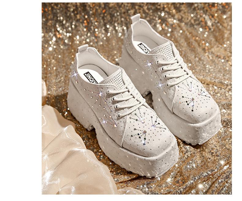 Rhinestone Casual Muffin Shoes