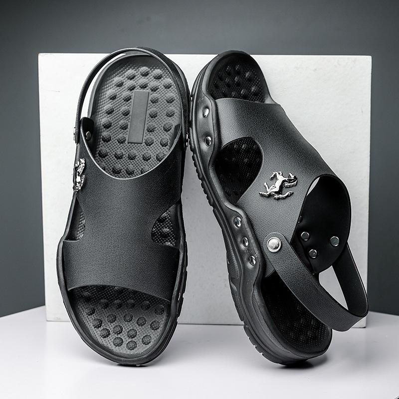 Black Beach Non-Slip Slippers