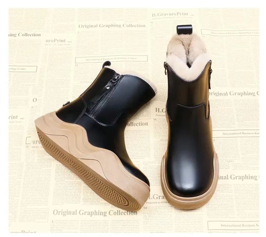 Warm Flats Walking Snow Boots