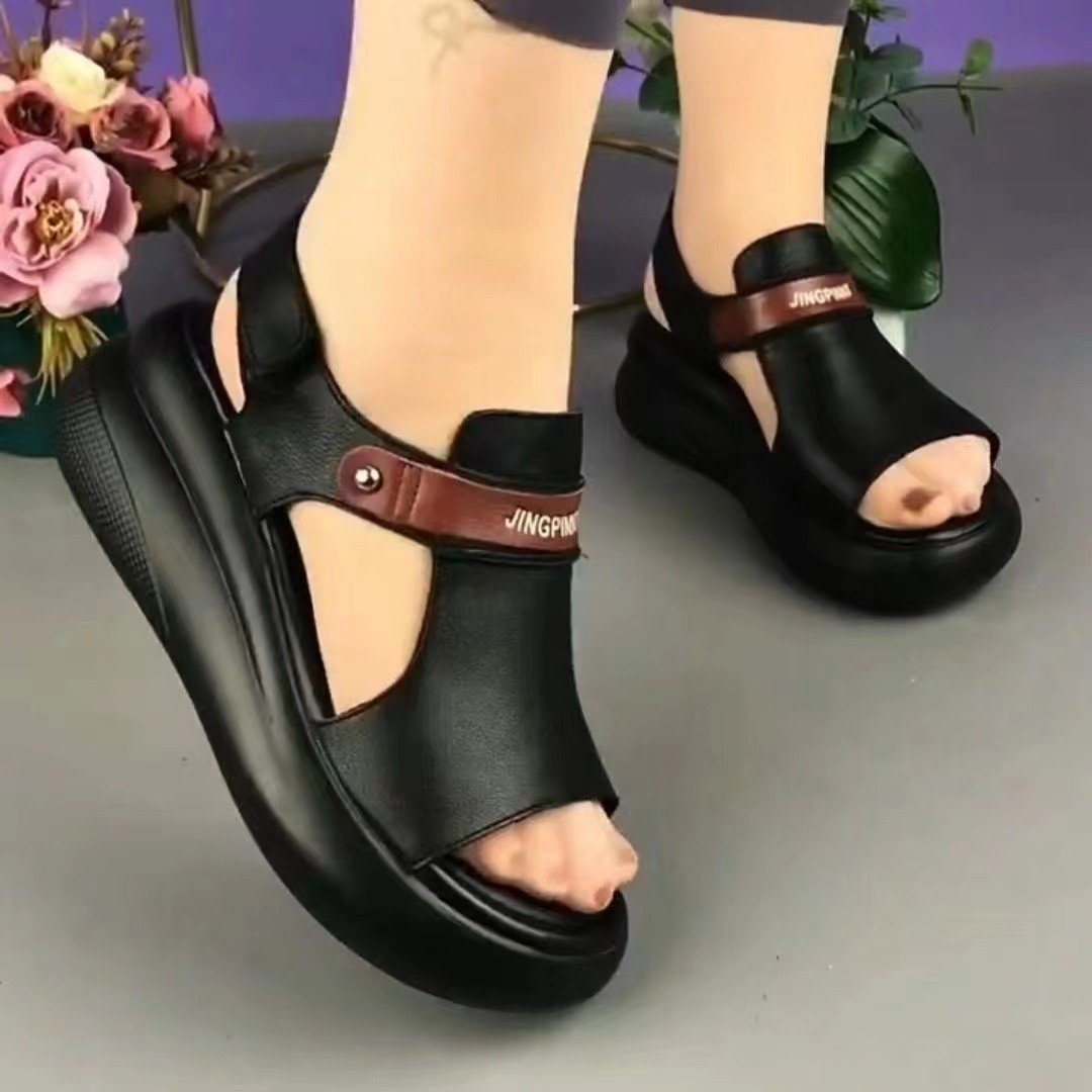 Roman Wedge Soft Sandals