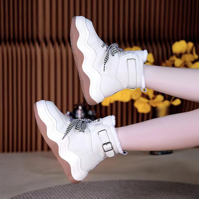 Velvet Heightening Thick-Sole Snow Boots