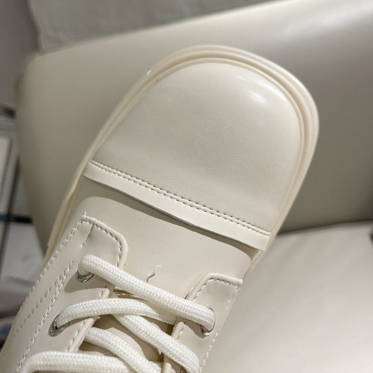 Solid Color Leather Belt Buckle Boots