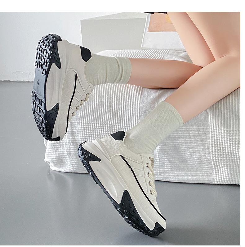 Hot Sale Lace-Up Casual Thick-Sole Sneakers