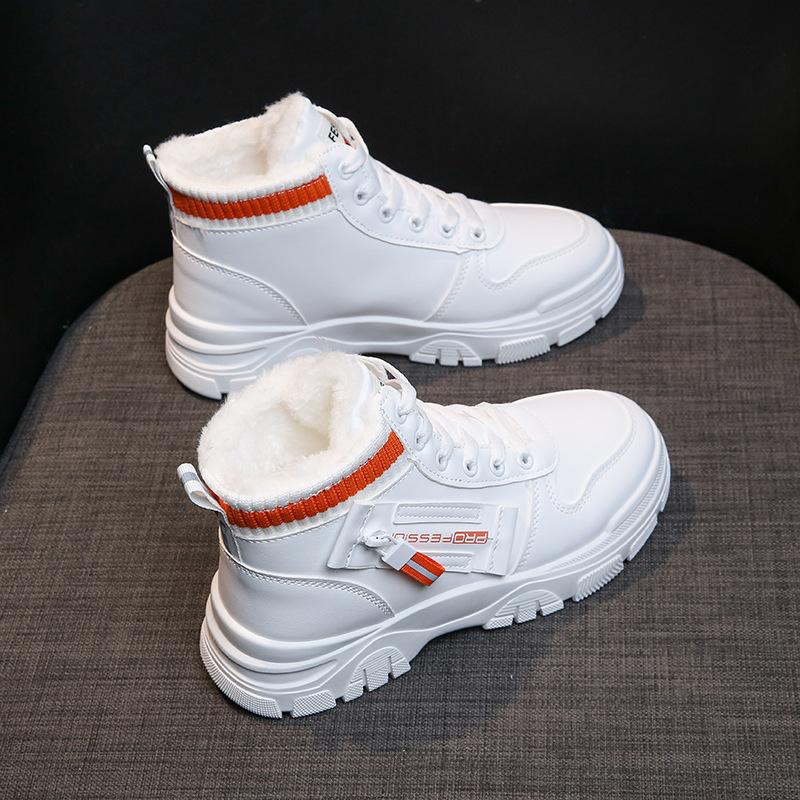 Velvet Warm Leather Walking Outdoor Shoes