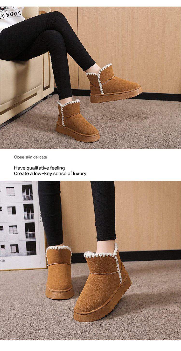 Casual Suede Non-Slip Snow Boots