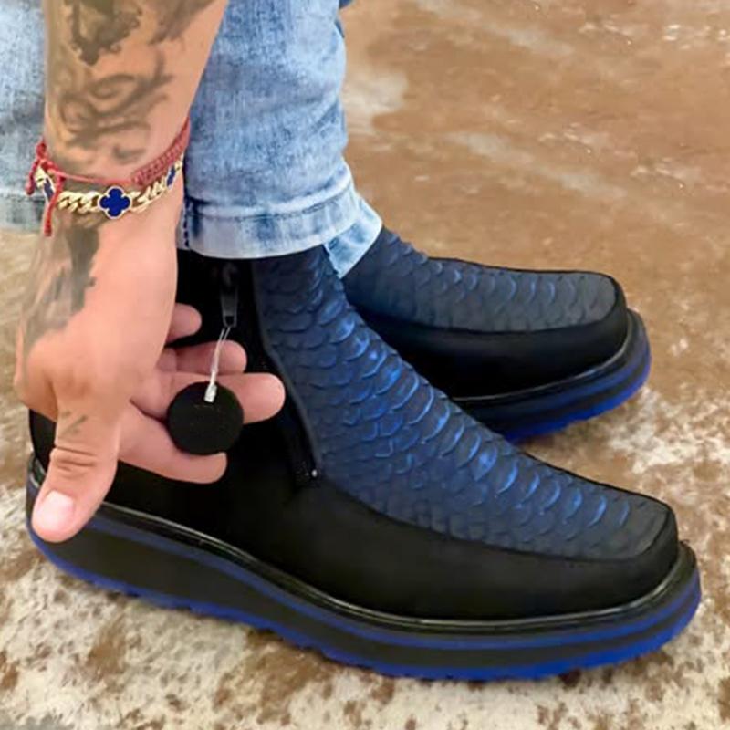 Blue Platform Shoes