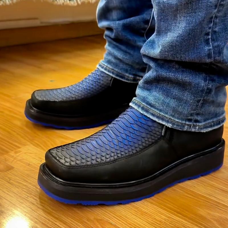 Blue Platform Shoes