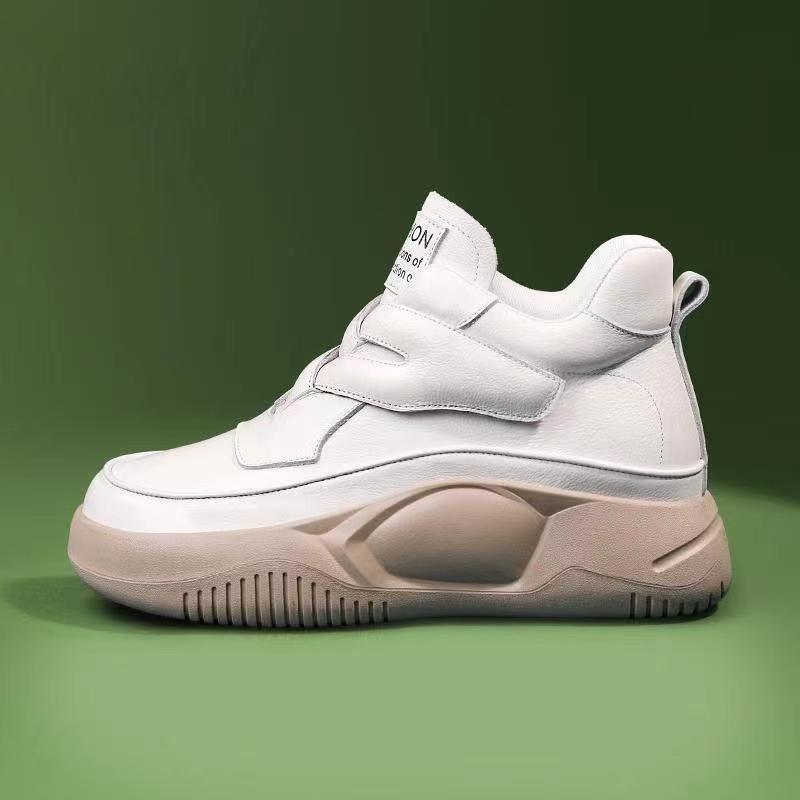 Wedge Casual Leather Soft Sneakers