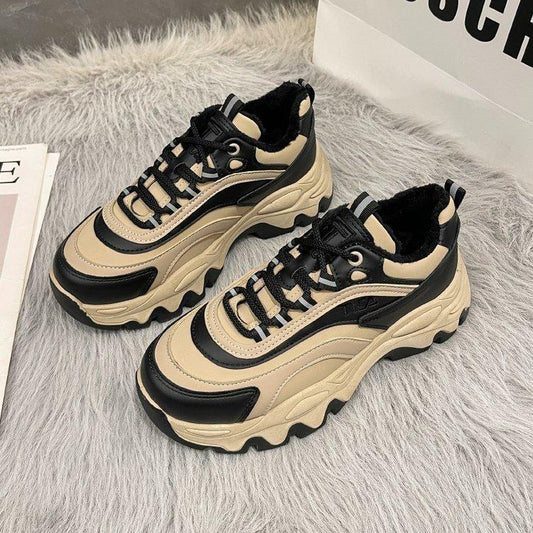 Casual Lace Up Chunky Shoes