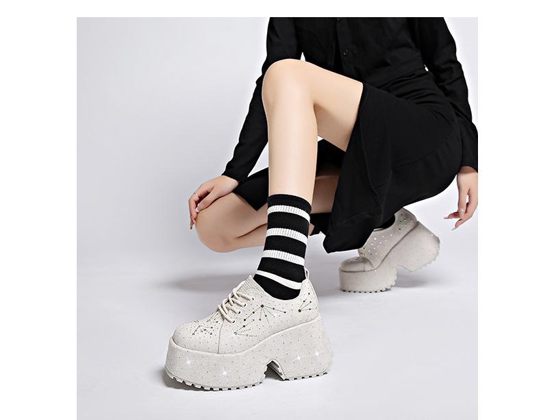 Rhinestone Casual Muffin Shoes