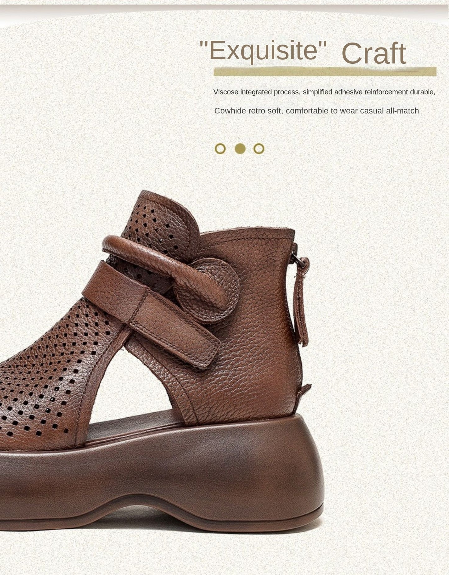 Vintage Casual High Quality Leather Sandals