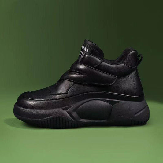 Wedge Casual Leather Soft Sneakers