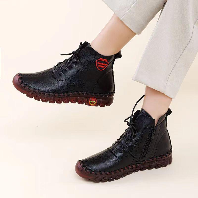 New Platform Leather Non-Slip Sneakers