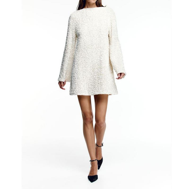 Chic Shining Sequin Bowknot Mini Dress