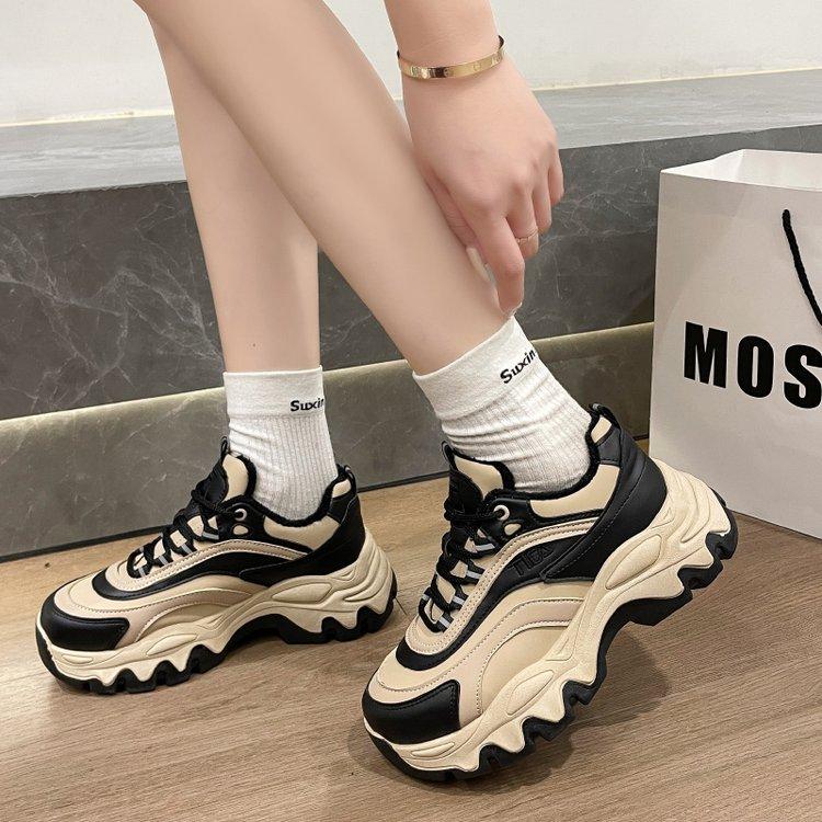 Casual Lace Up Chunky Shoes