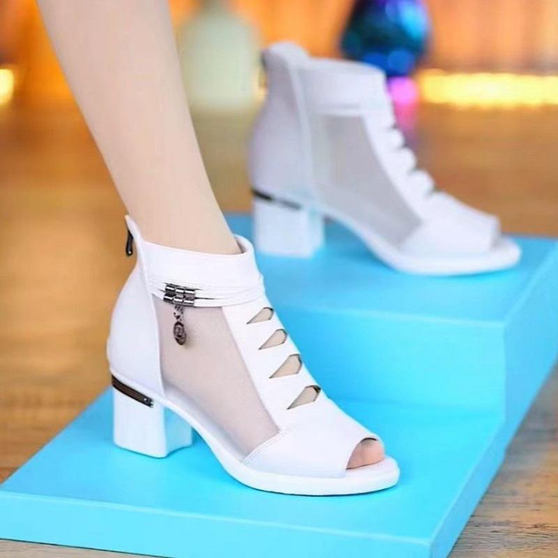 Fish Mouth Hollow Shoes