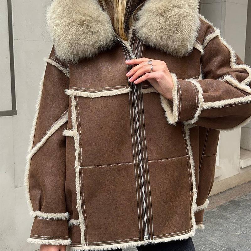 Casual Leather Warm Jacket