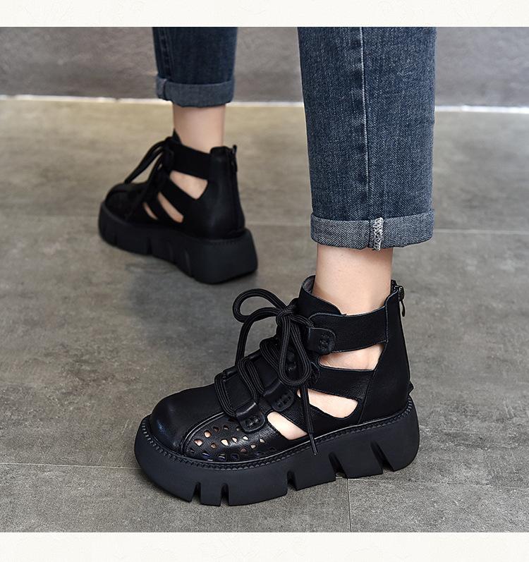 Handmade Retro Leather Breathable Shoes