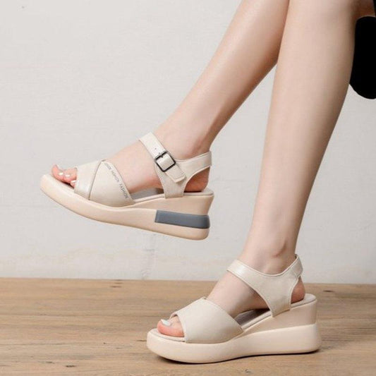 Classic Slope heel Causal Open Toe Sandals