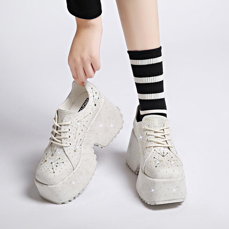 Rhinestone Casual Muffin Shoes