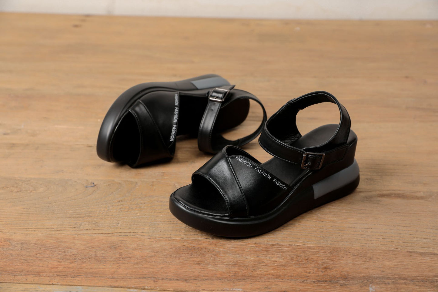 Classic Slope heel Causal Open Toe Sandals