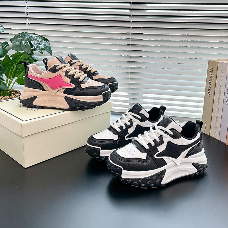 Lace-Up Breathable Wedges Sneakers