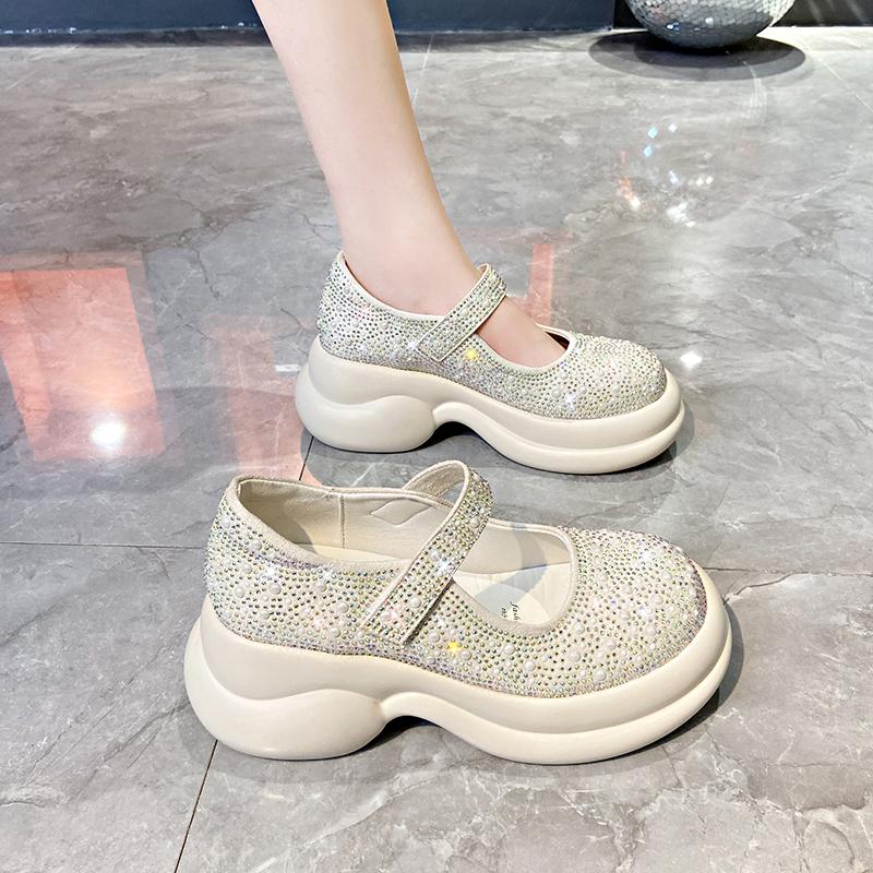 Crystal High Quality Retro Loafers