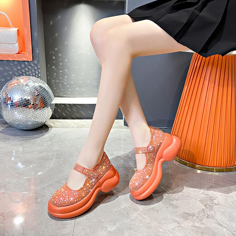 Crystal High Quality Retro Loafers